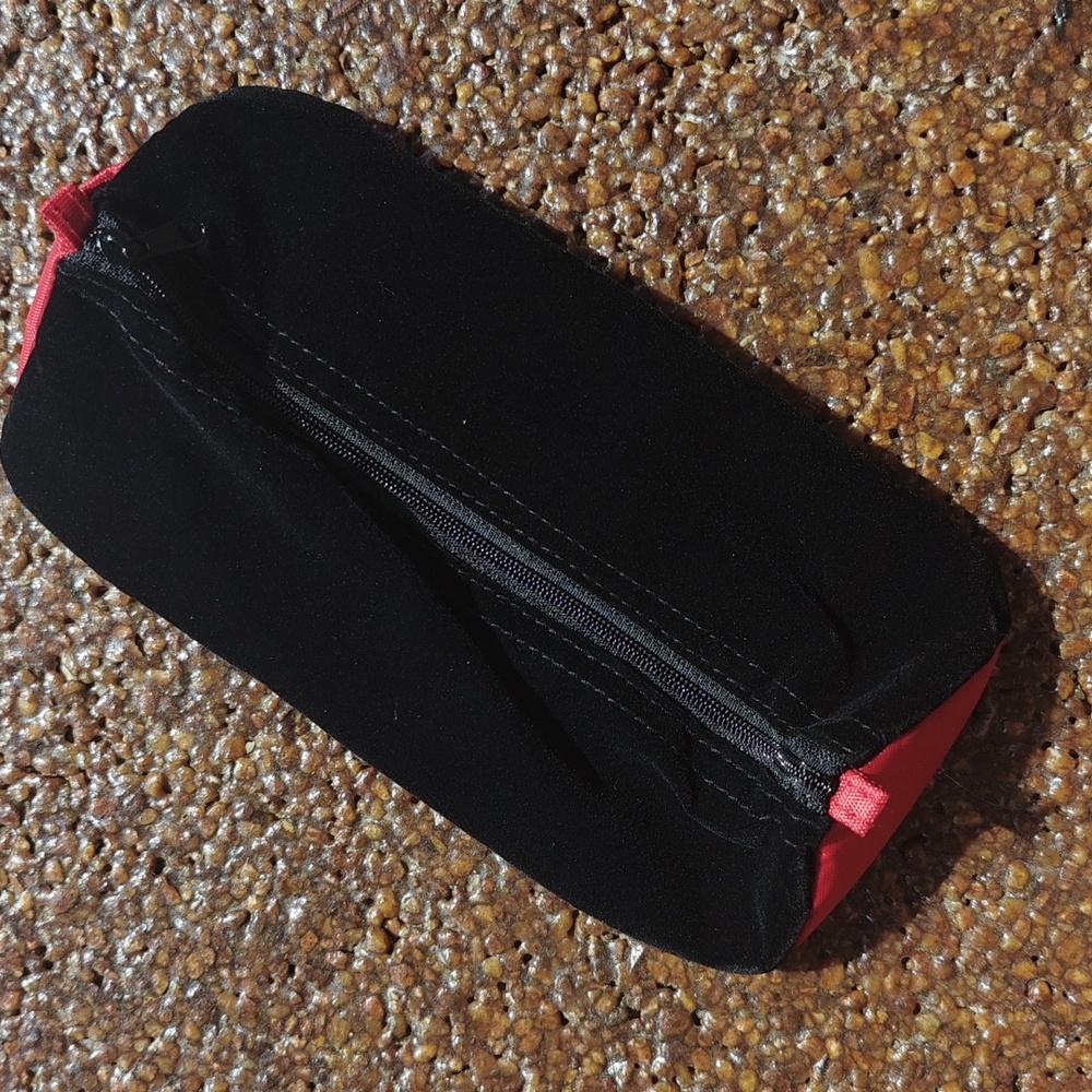 Black And Red Velvet Cosmetic Pouch